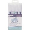 Deflecto Wet Erase Markers, f/Sign, White 4PK DEFSMA510V4WT